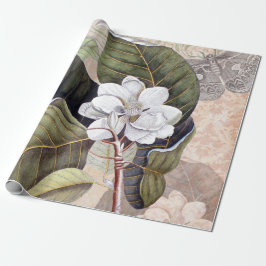 Vintag Magnolia Geschenkpapier