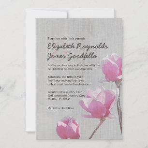 Vintag Magnolia Hochzeitseinladungen Einladung