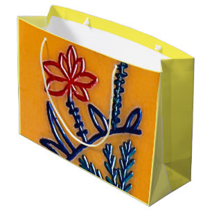 Vintag Mah Jongg Blume Geschenktaschen Große Geschenktüte