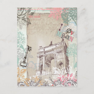 Vintag Mailänder Postkarte