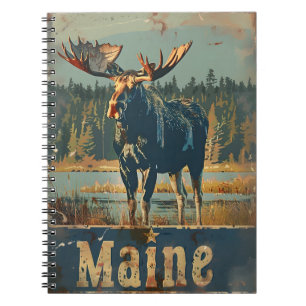 Vintag Maine Moose Notizblock
