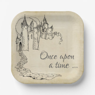 Vintag Mairy Tale Princess Napkins Pappteller