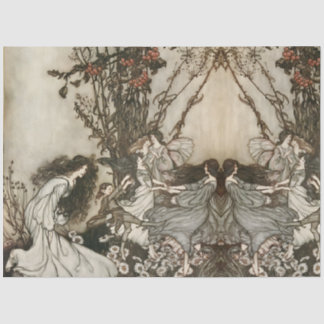 Vintag Mairytale Cotattcore Fairy Arthur Rackham Seidenpapier