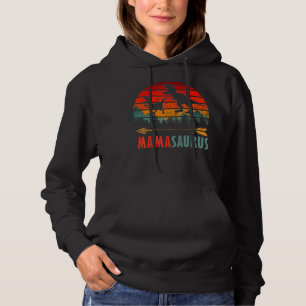 Vintag Mamasaurus T Rex Dinosaur Mama Saurus Moth Hoodie