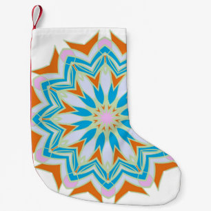 Vintag Mandala, Blumenmandala. Orientalische Manda Kleiner Weihnachtsstrumpf
