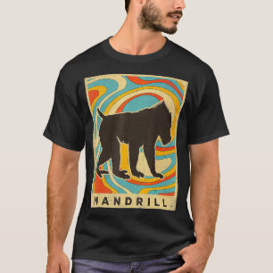 Vintag Mandrill Lover Animal Retro Style T-Shirt