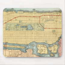 Vintag Manhattan New York City Map