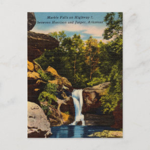 Vintag Marble Falls Harrison, Jasper, Arkansas Postkarte
