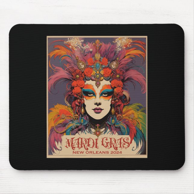 Vintag Mardi Gras Women Mousepad (Vorne)