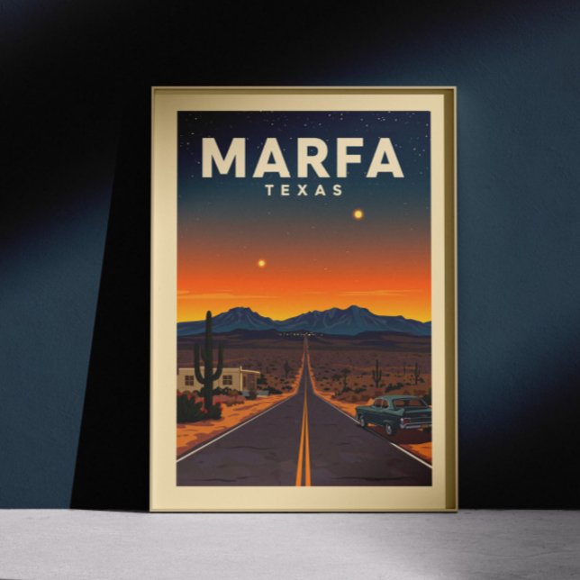 Vintag Marfa Texas Poster (Von Creator hochgeladen)