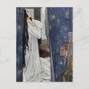 Vintag - Mariana, Gedicht von Alfred Lord Tennyson Postkarte