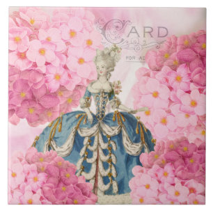 Vintag Marie Antoinette Keramik Tile Fliese