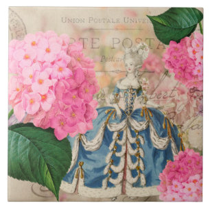 Vintag Marie Antoinette Keramik Tile Fliese