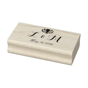 Vintag Marie Antoinette Rokoko 1700er Hochzeit Gummistempel