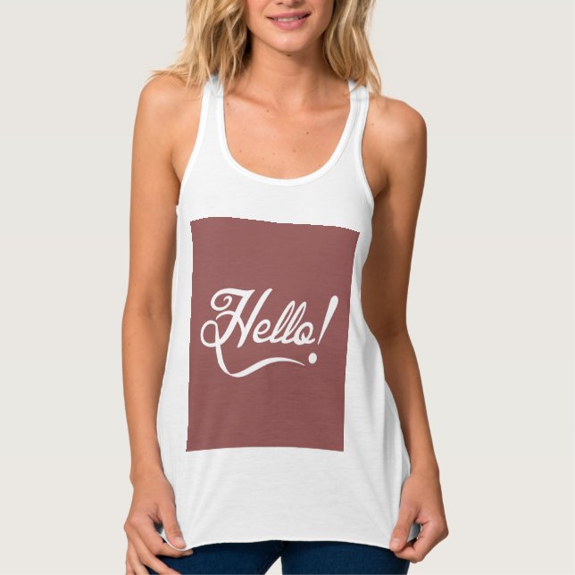 Vintag Marsala - Hallo Tank Top (Vorderseite)