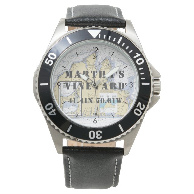 Vintag Martha's Vineyard Nautical Armbanduhr (Vorderseite)
