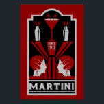 Vintag Martini Art Deco Poster<br><div class="desc">Vintag Martini Art Deco. © Copyright HGIFY | HGI-Speicher nur. Alle Rechte vorbehalten. Originelle Berufliche Kunstwerke. Das Hotel ist sehr schön eingerichtet,  die Einrichtung ist Bar oder ein Geschenk.</div>