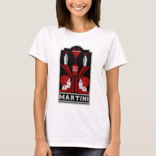 Vintag Martini Art Deco T-Shirt