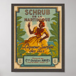 Vintag-Martinique-Reiseposter Poster