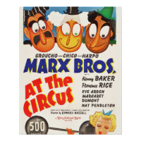 Vintag Marx Bros. Auf dem Circus Poster