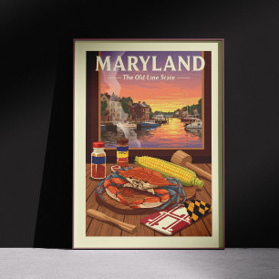 Vintag Maryland Poster