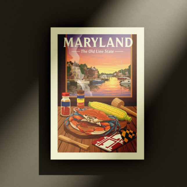 Vintag Maryland Postkarte (Von Creator hochgeladen)