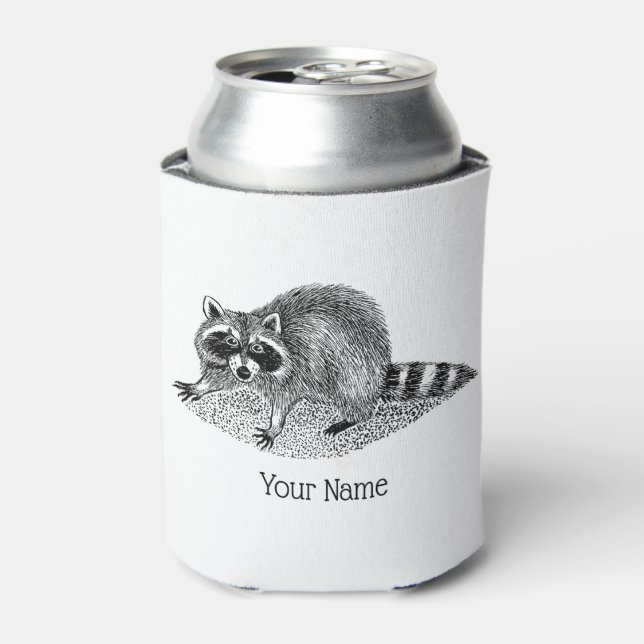 Vintag Masked Raccoon Dosenkühler (Kanne Vorderseite)