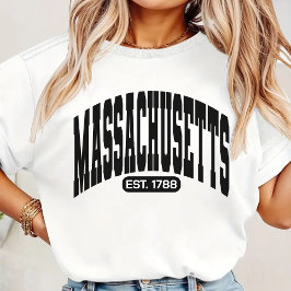 Vintag Massachusetts Shirt, USA Staat Travel Gift T-Shirt