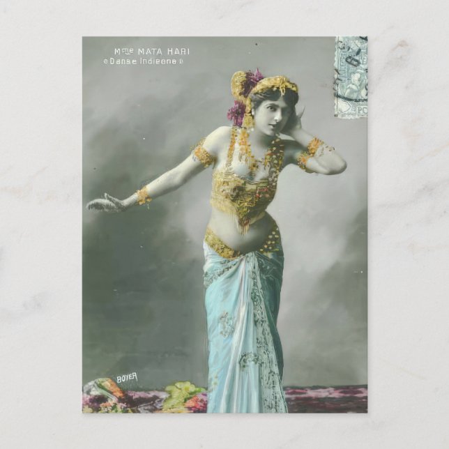 Vintag Mata Hari Postcard Postkarte (Vorderseite)