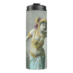 Vintag Mata Hari Postcard Thermosbecher