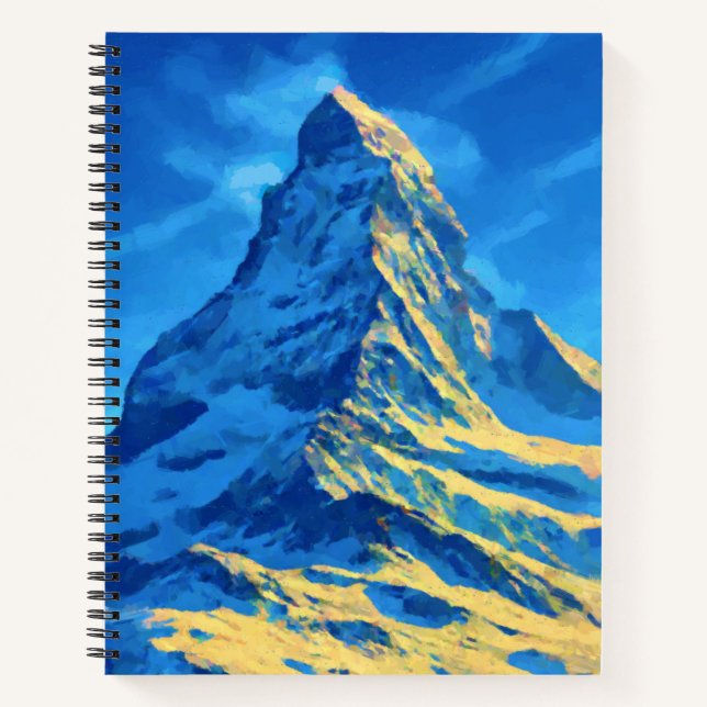 Vintag Matterhorn Notizbuch (Vorderseite)