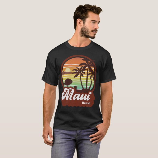 Vintag Maui Hawaii Retro 60er 70er T-Shirt (Vorne ganz)
