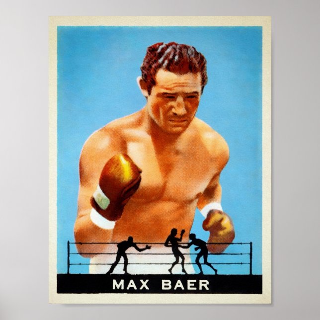 Vintag Max Ber Cigarette Card Poster (Vorne)