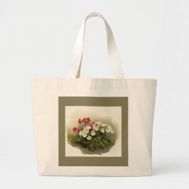 Vintag Meadow Primrose Jumbo Tote Bag Jumbo Stoffbeutel