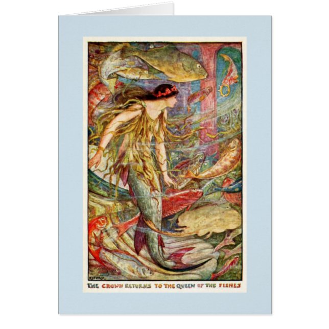 Vintag - Meerjungfrau-Königin der Fische, (Vorne)