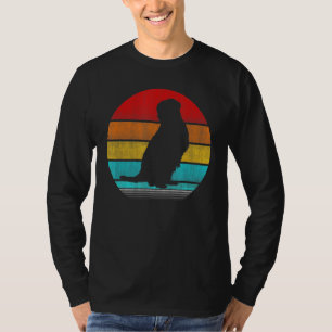 Vintag Meerkat Retro Sunset Meerkat T-Shirt
