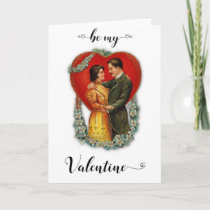 Vintag Meetings Moderne Valentinstag Card Karte