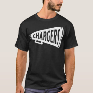 Vintag Megaphone Los Angeles Chargers White Charg T-Shirt
