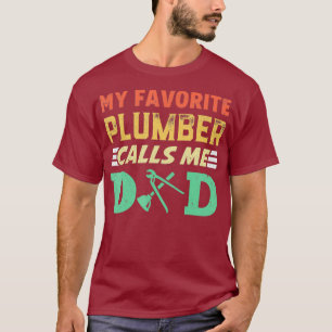Vintag mein Lieblings-Klempner nennt mich Vater Fu T-Shirt