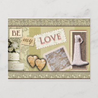 Vintag meine Liebe sein Postkarte