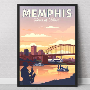 Vintag Memphis Poster