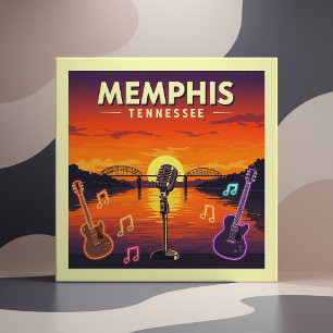 Vintag Memphis Tennessee Fliese