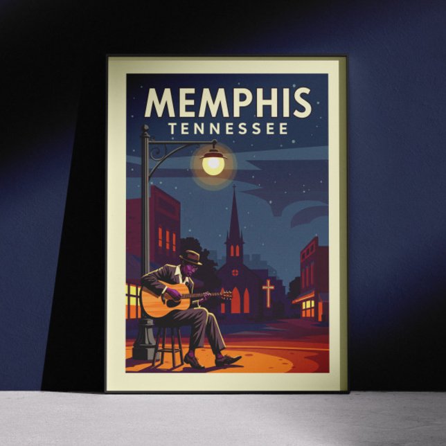 Vintag Memphis Tennessee Poster (Von Creator hochgeladen)