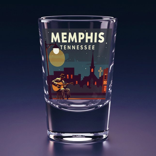 Vintag Memphis Tennessee Schnapsglas (Von Creator hochgeladen)