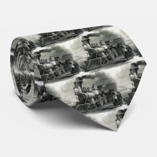 Vintag Mens Steam Motor Train Krawatte