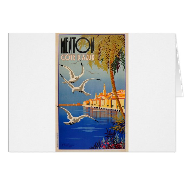 Vintag Menton CoTe D'azur (Vorderseite (Horizontal))