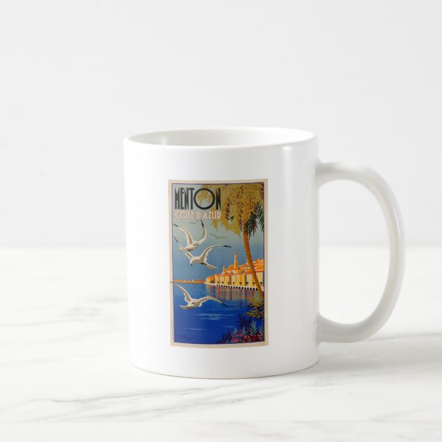 Vintag Menton CoTe D'azur Kaffeetasse (Rechts)