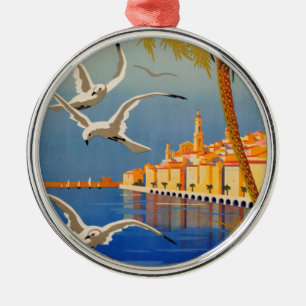 Vintag Menton CoTe D'azur Ornament Aus Metall