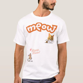 Vintag Meow Cat Lover T - Shirt