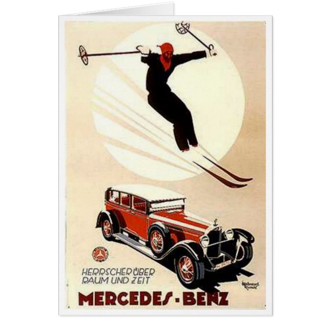 Vintag Mercedes Benz Ski Ad (Vorne)